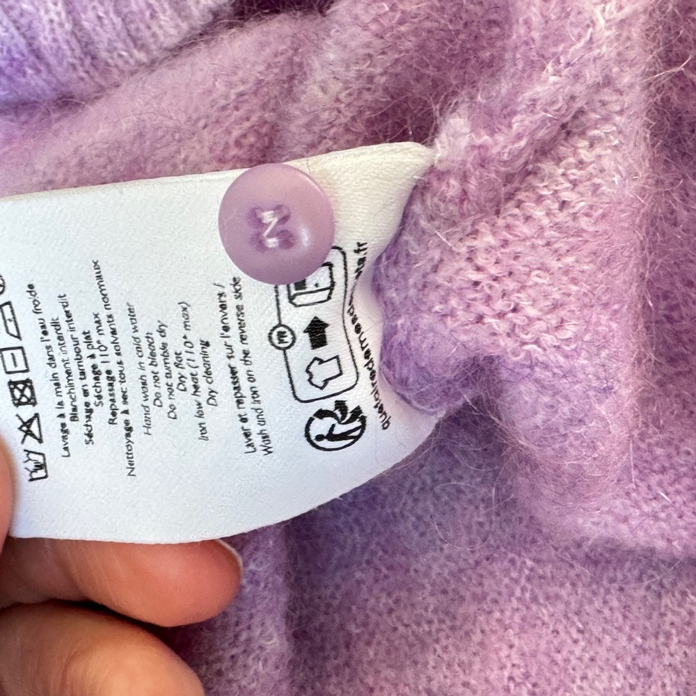 Sézane Leon sweater in lilac, Small - Picture 9 of 9